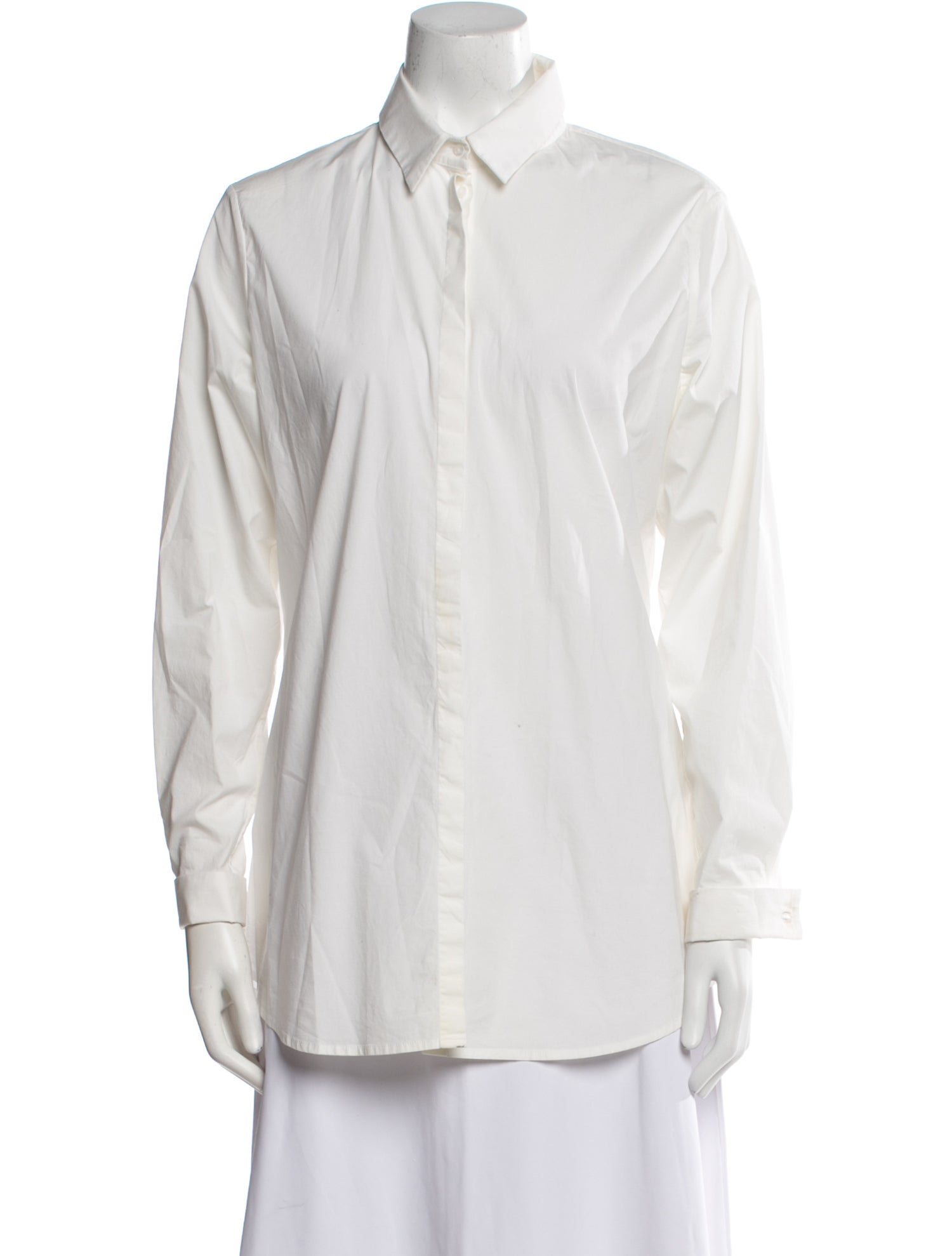 Anne Fontaine Long Sleeve Button-Up Top