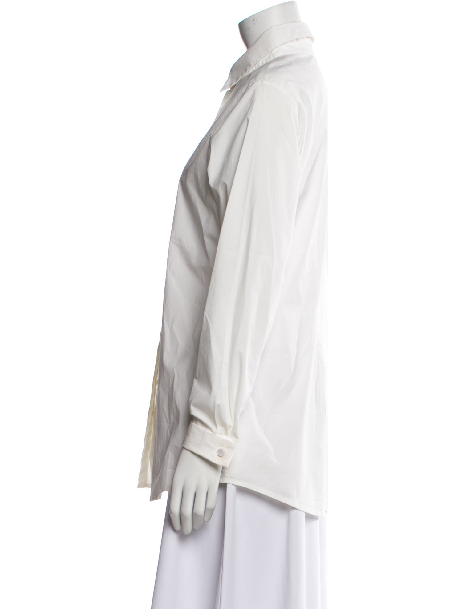 Anne Fontaine Long Sleeve Button-Up Top