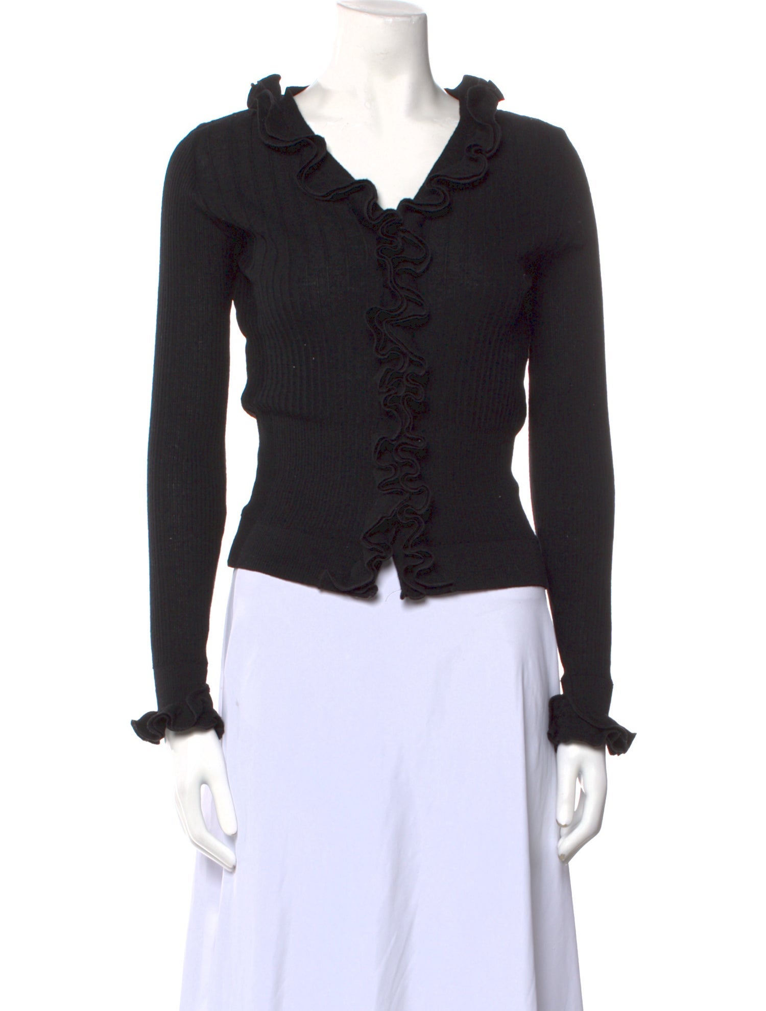 Anne Fontaine Wool V-Neck Sweater