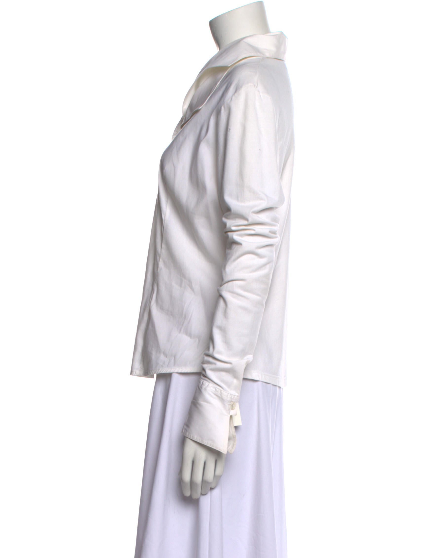 Anne Fontaine Long Sleeve Button-Up Top