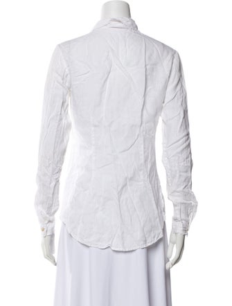 Anne Fontaine Long Sleeve Button-Up Top