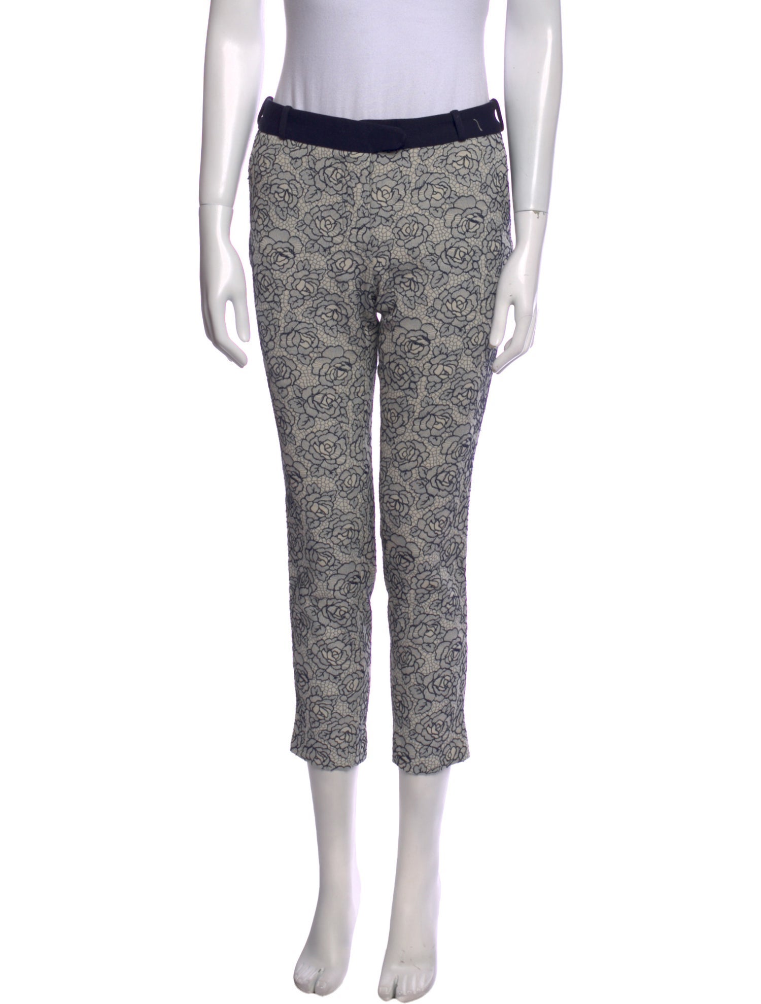 Anne Fontaine Printed Straight Leg Pants