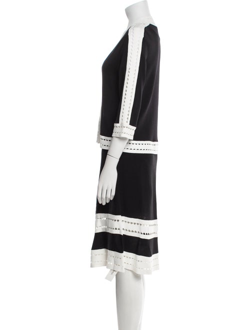 Anne Fontaine Colorblock Pattern Skirt Set