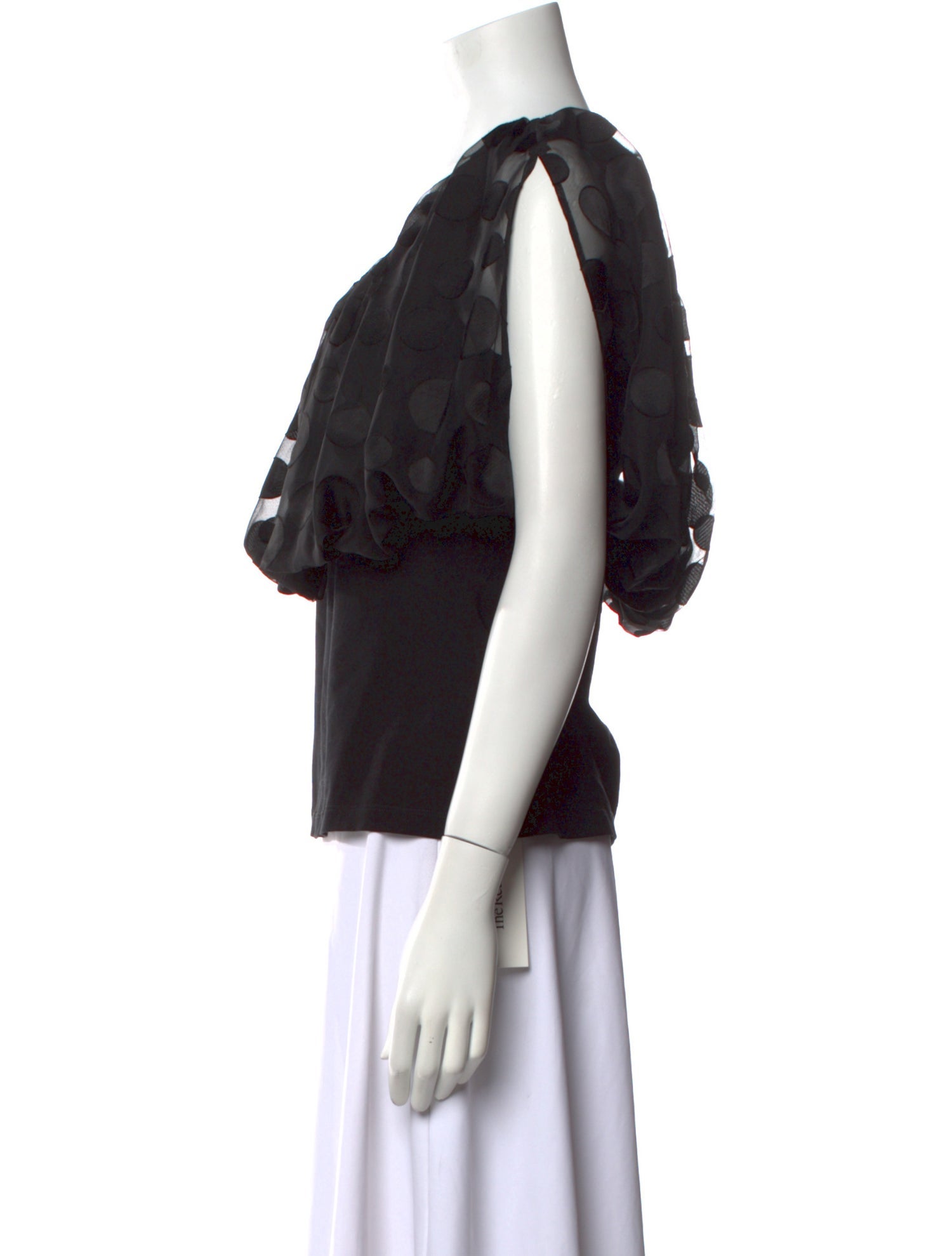 Anne Fontaine Printed Scoop Neck Blouse