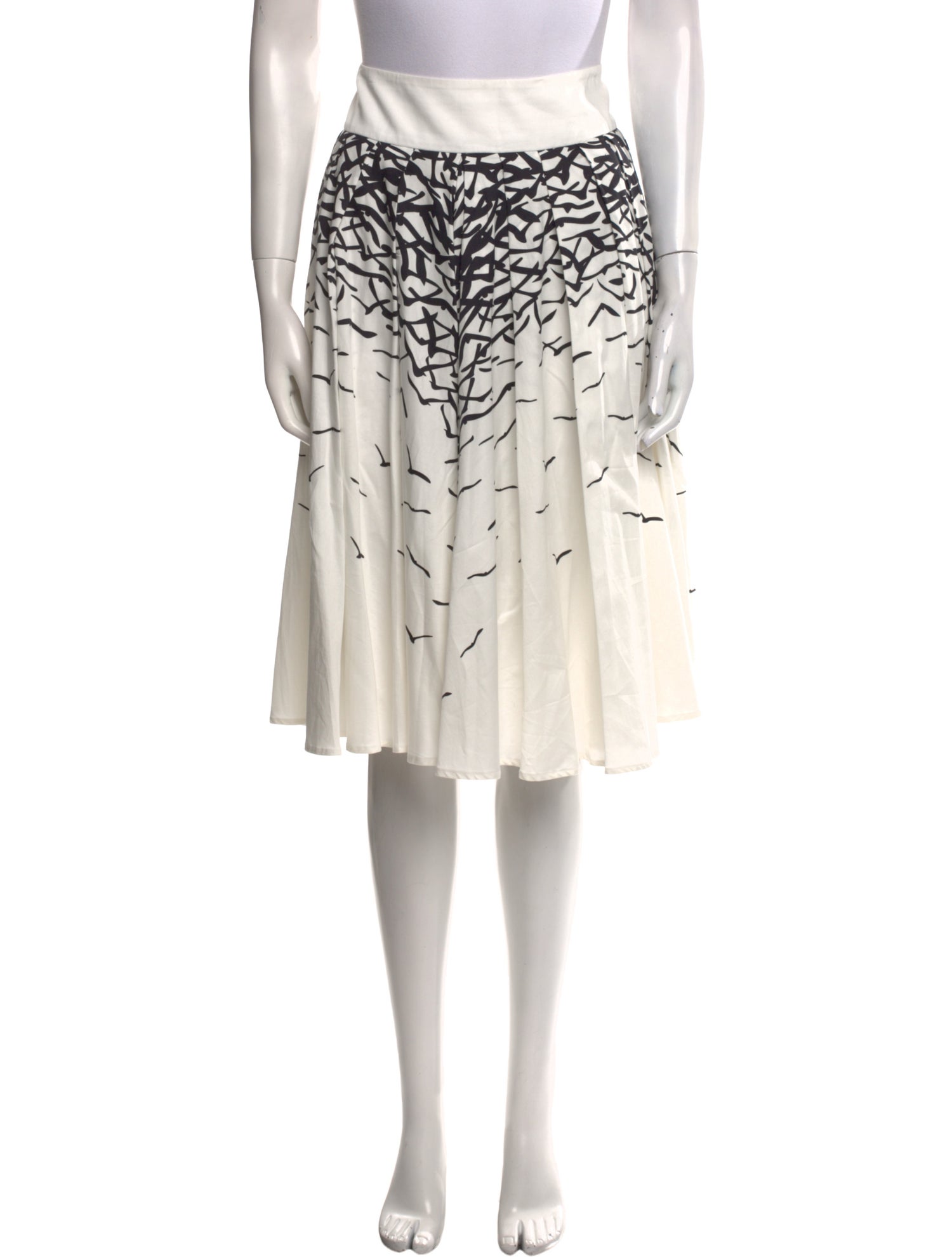 Anne Fontaine Printed Knee-Length Skirt