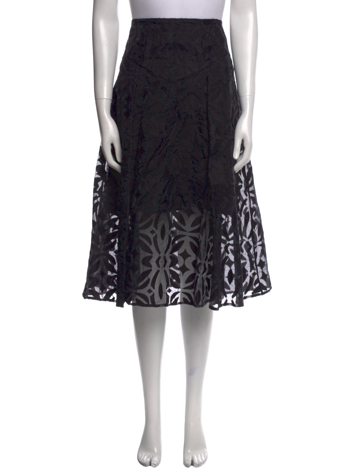 Anne Fontaine Printed Knee-Length Skirt