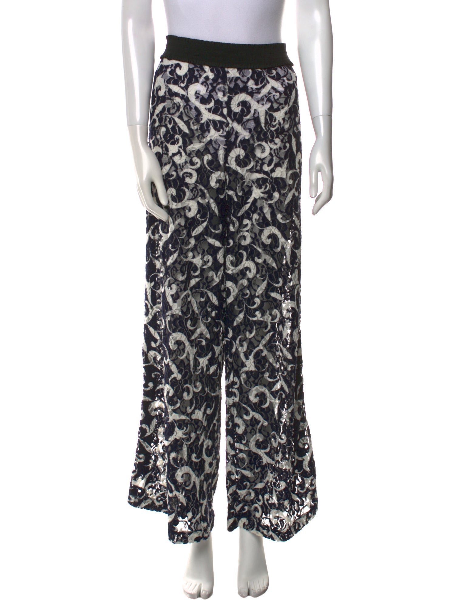Anne Fontaine Printed Wide Leg Pants