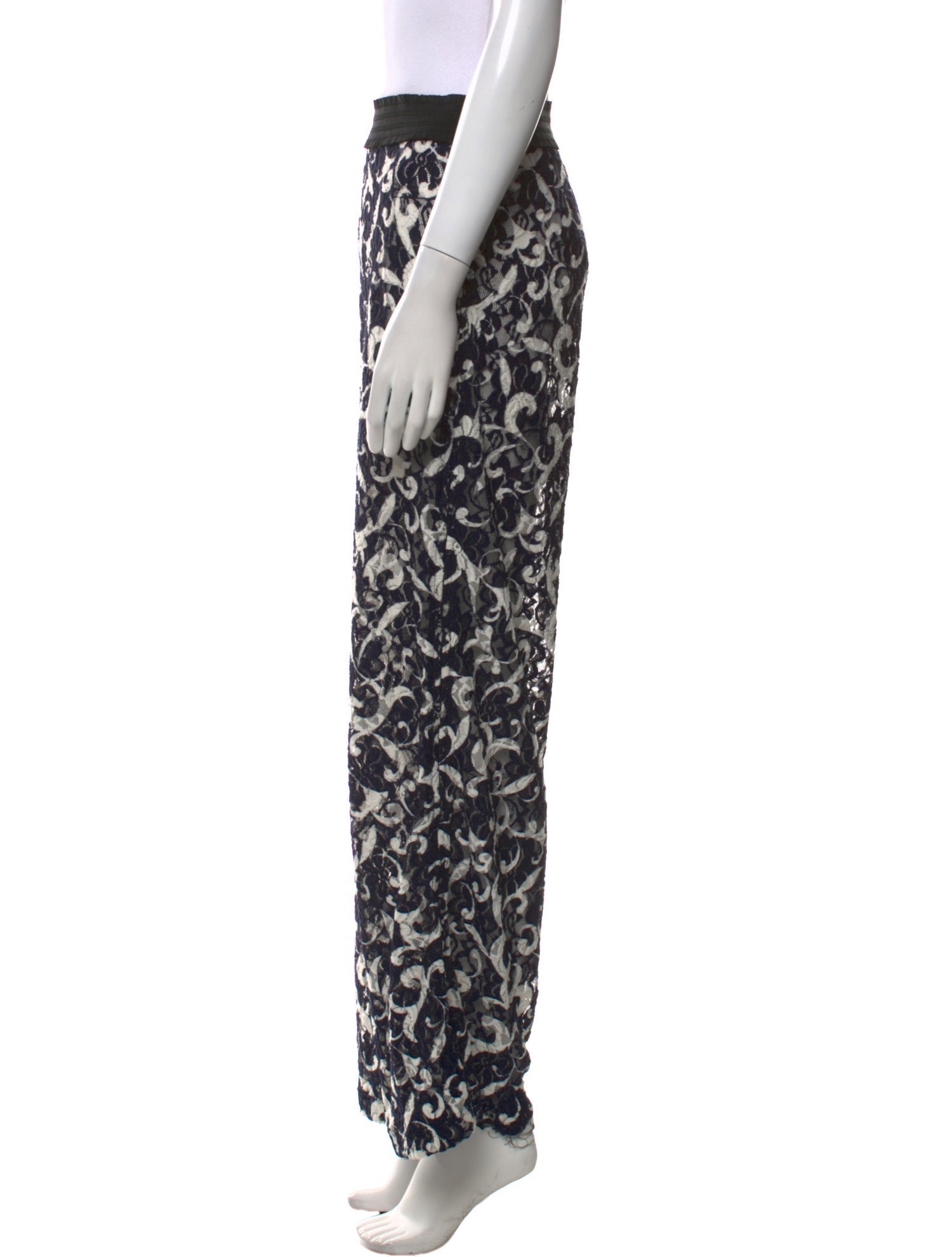 Anne Fontaine Printed Wide Leg Pants