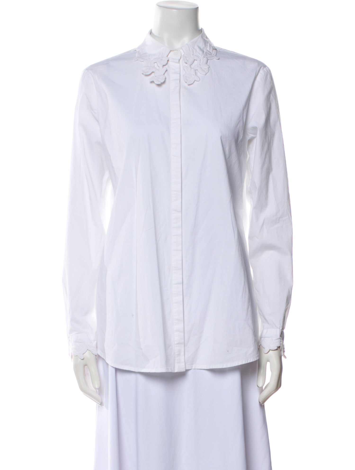 Anne Fontaine Long Sleeve Button-Up Top