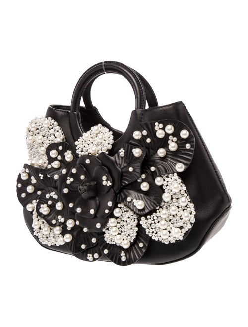 Anne Fontaine Leather Top Handle Bag