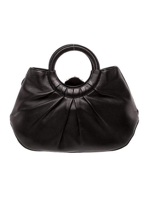 Anne Fontaine Leather Top Handle Bag