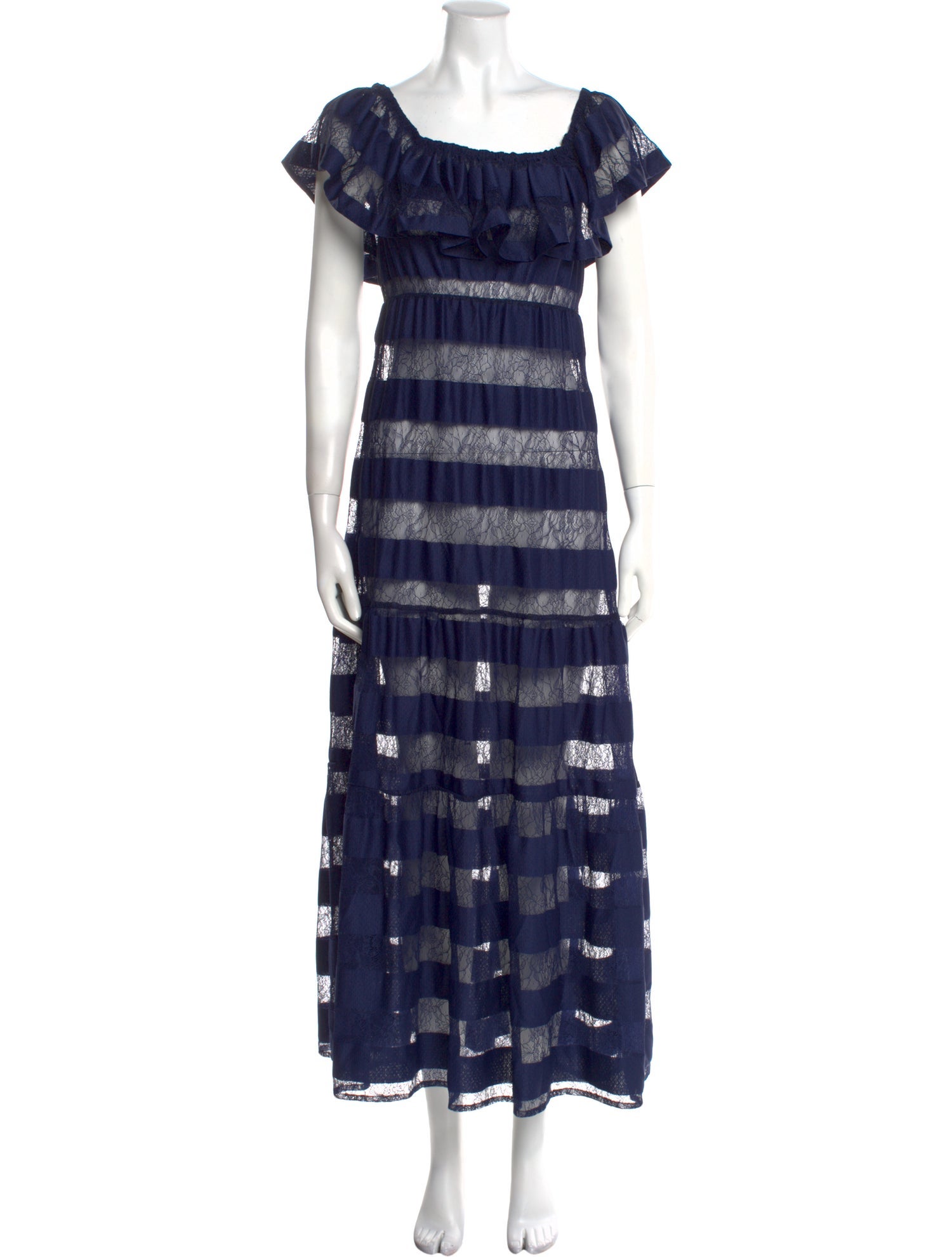 Anne Fontaine Striped Long Dress