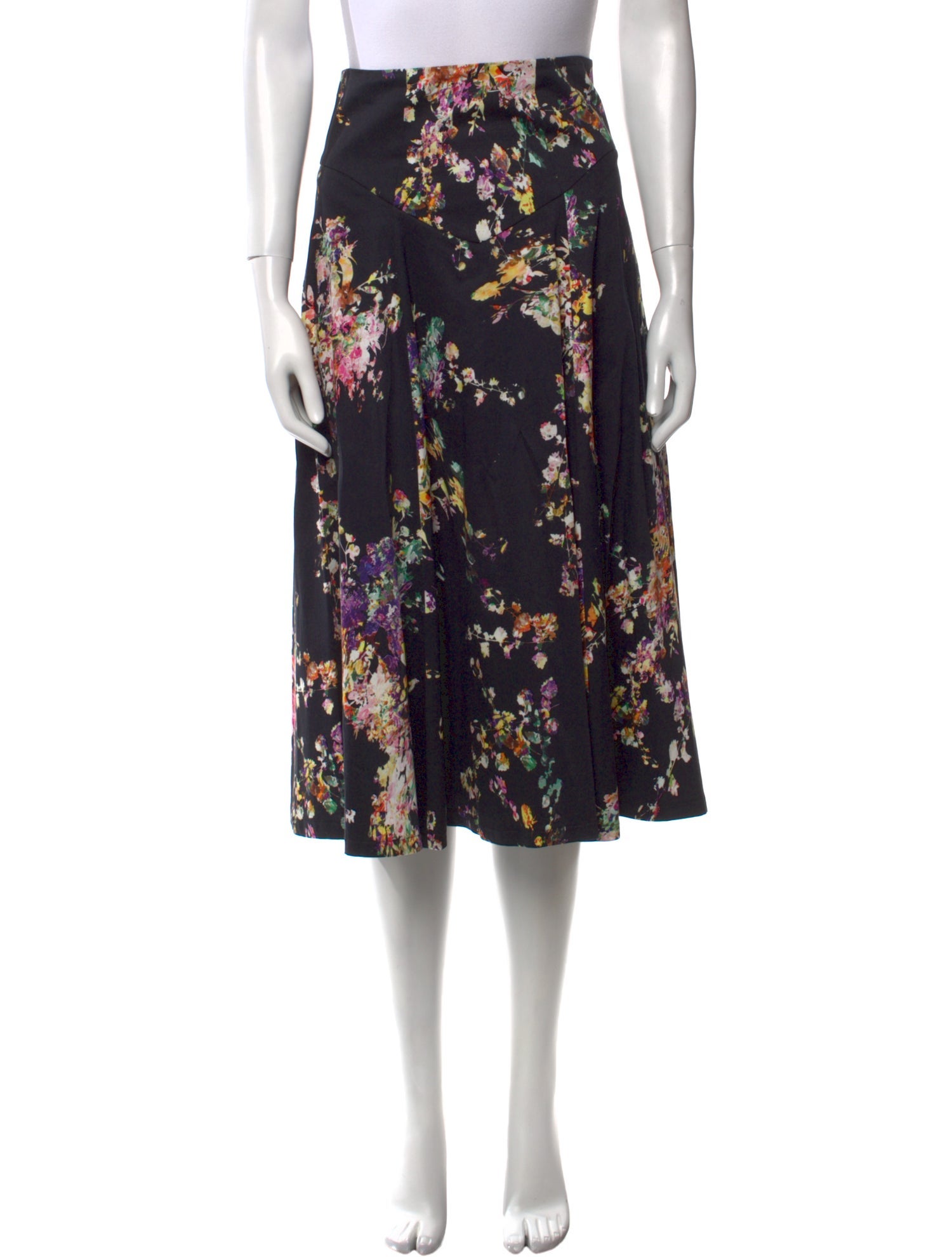 Anne Fontaine Floral Print Midi Length Skirt