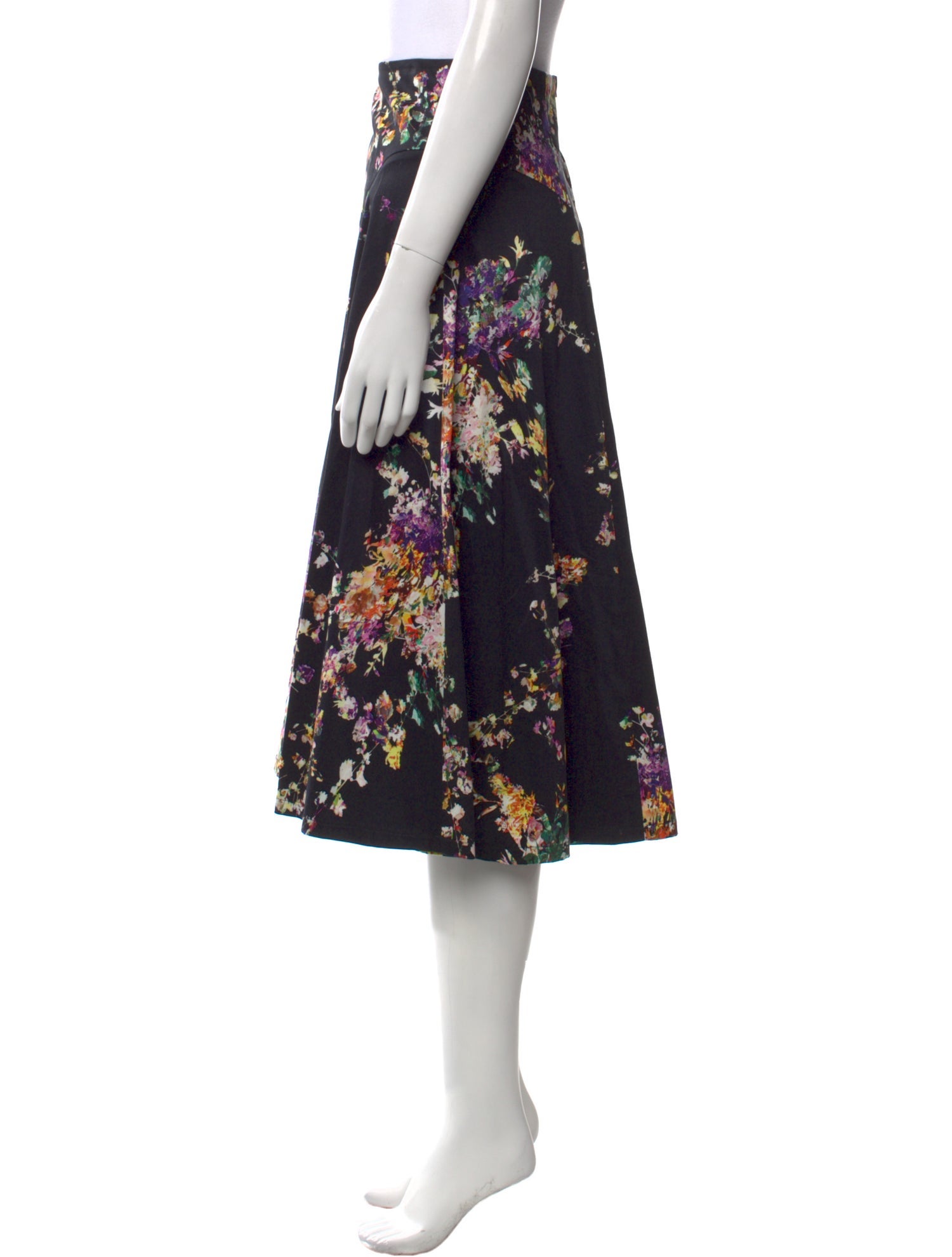 Anne Fontaine Floral Print Midi Length Skirt