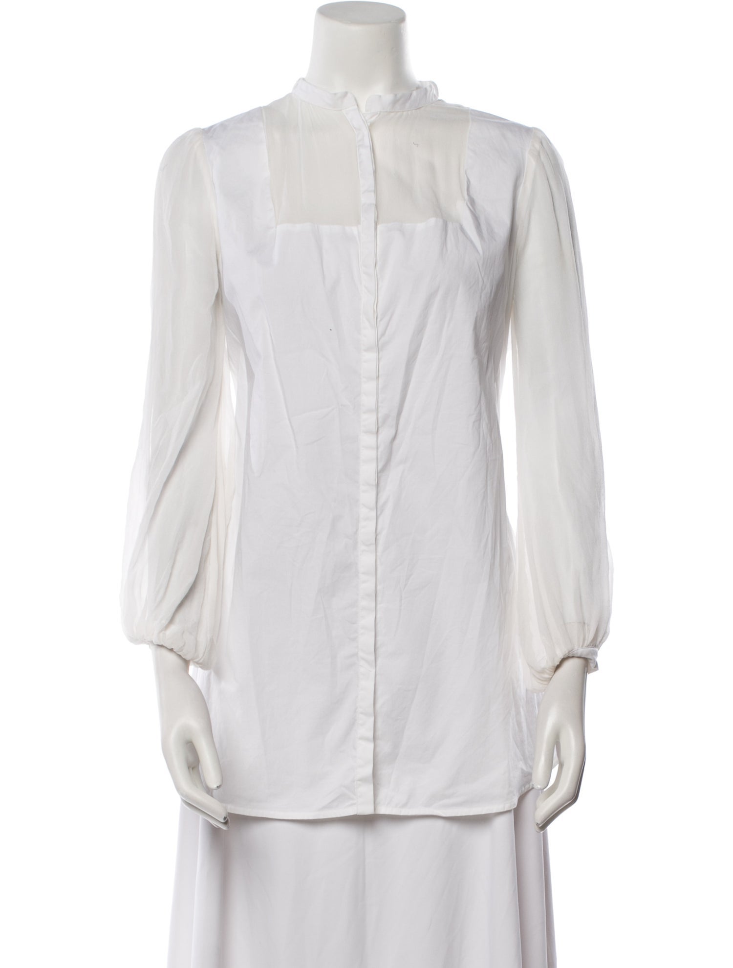 Anne Fontaine Crew Neck Long Sleeve Tunic
