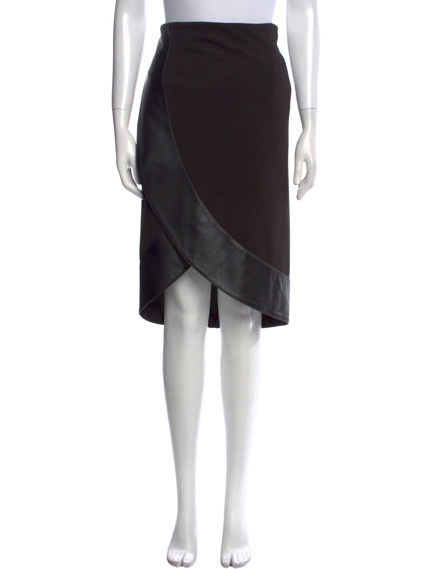 Anne Fontaine Embroidered Accent Knee-Length Skirt