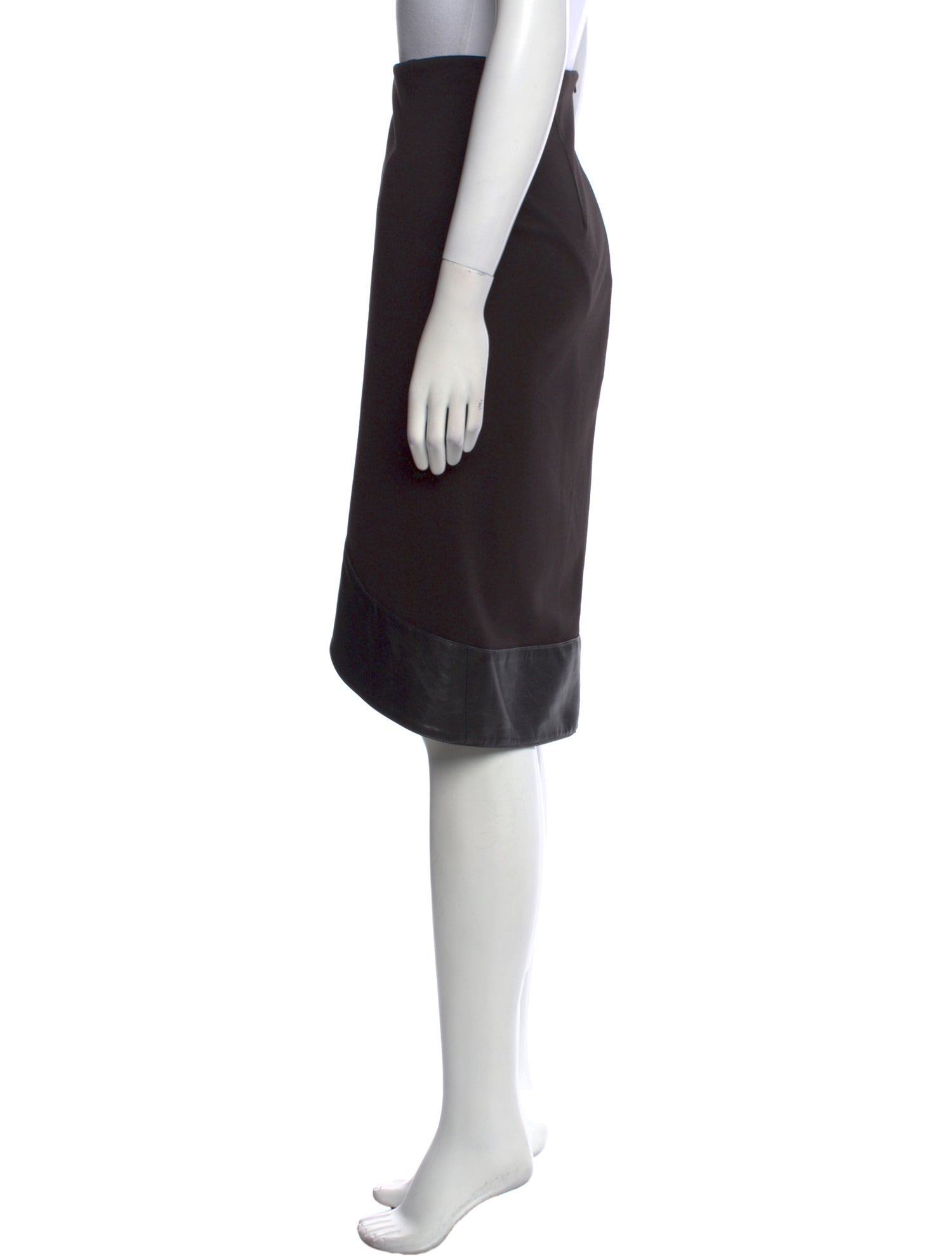 Anne Fontaine Embroidered Accent Knee-Length Skirt