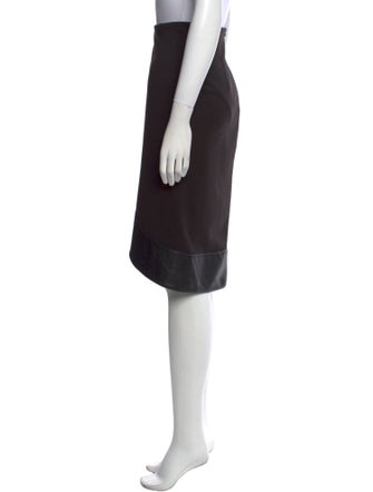 Anne Fontaine Embroidered Accent Knee-Length Skirt