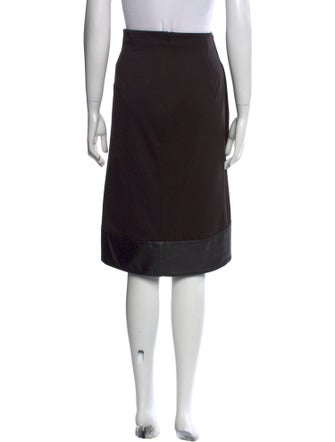 Anne Fontaine Embroidered Accent Knee-Length Skirt