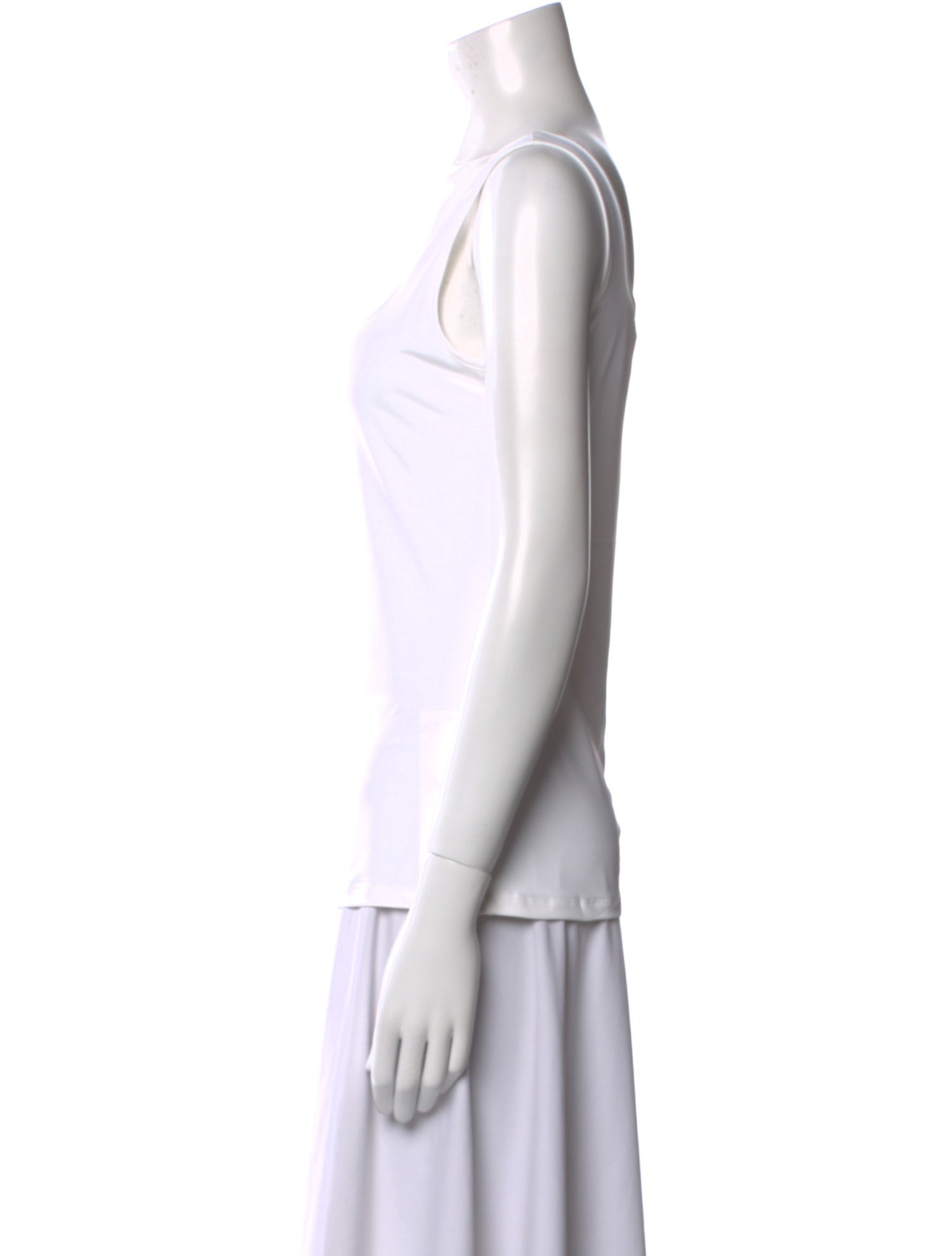 Anne Fontaine Square Neckline Sleeveless Top