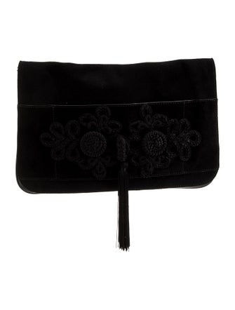 Anne Fontaine Suede Clutch