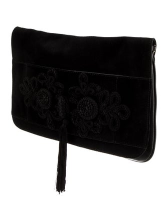 Anne Fontaine Suede Clutch