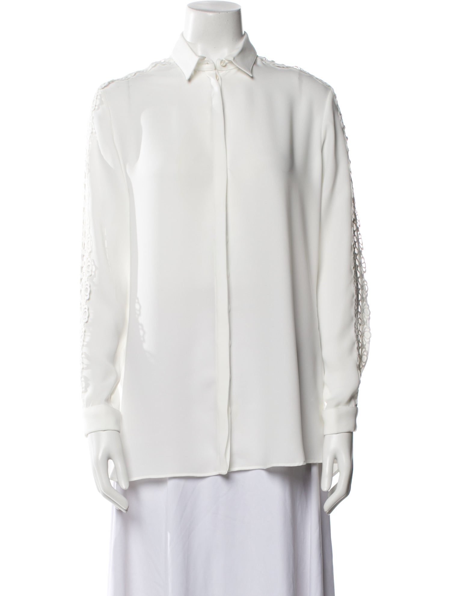 Anne Fontaine Long Sleeve Button-Up Top