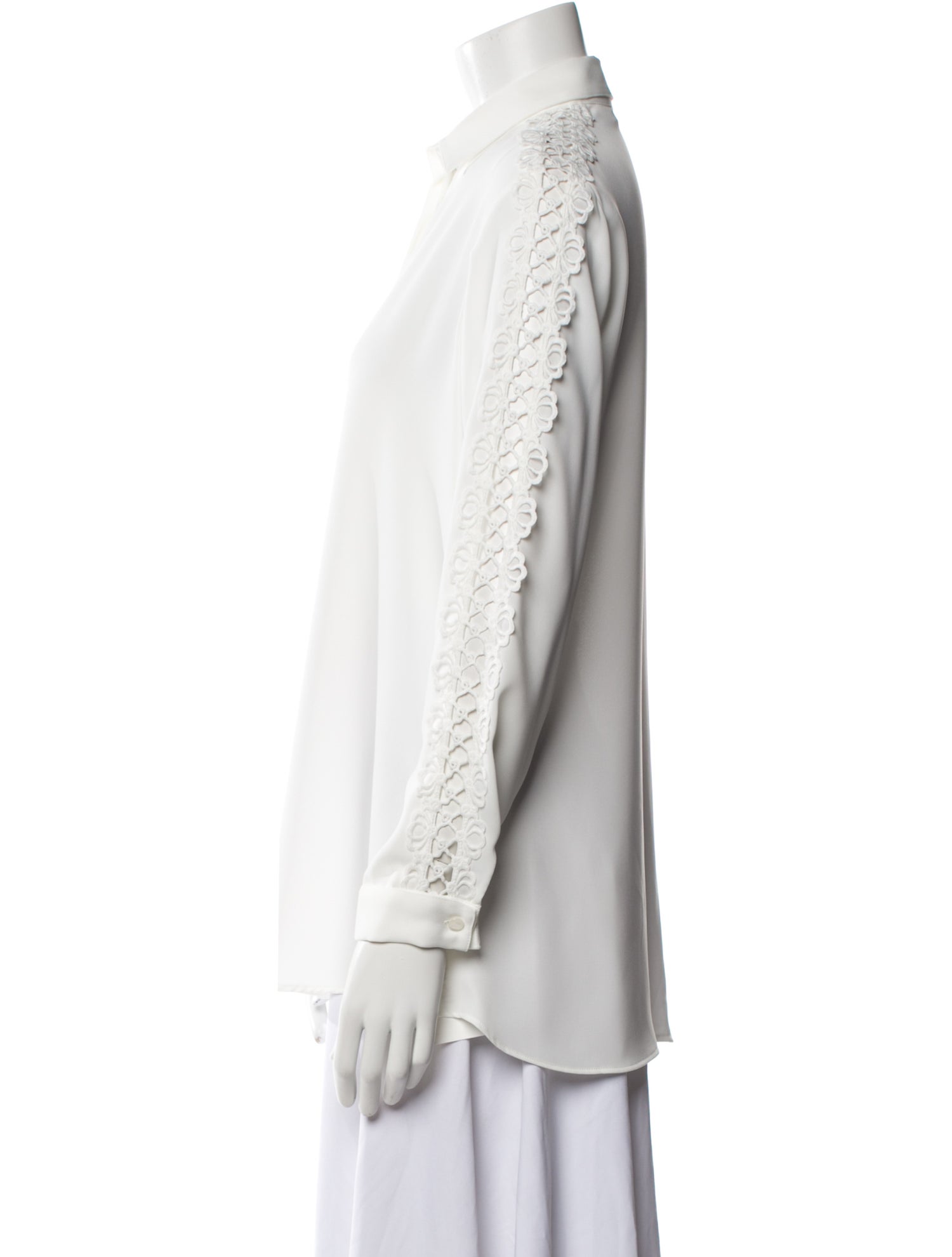 Anne Fontaine Long Sleeve Button-Up Top