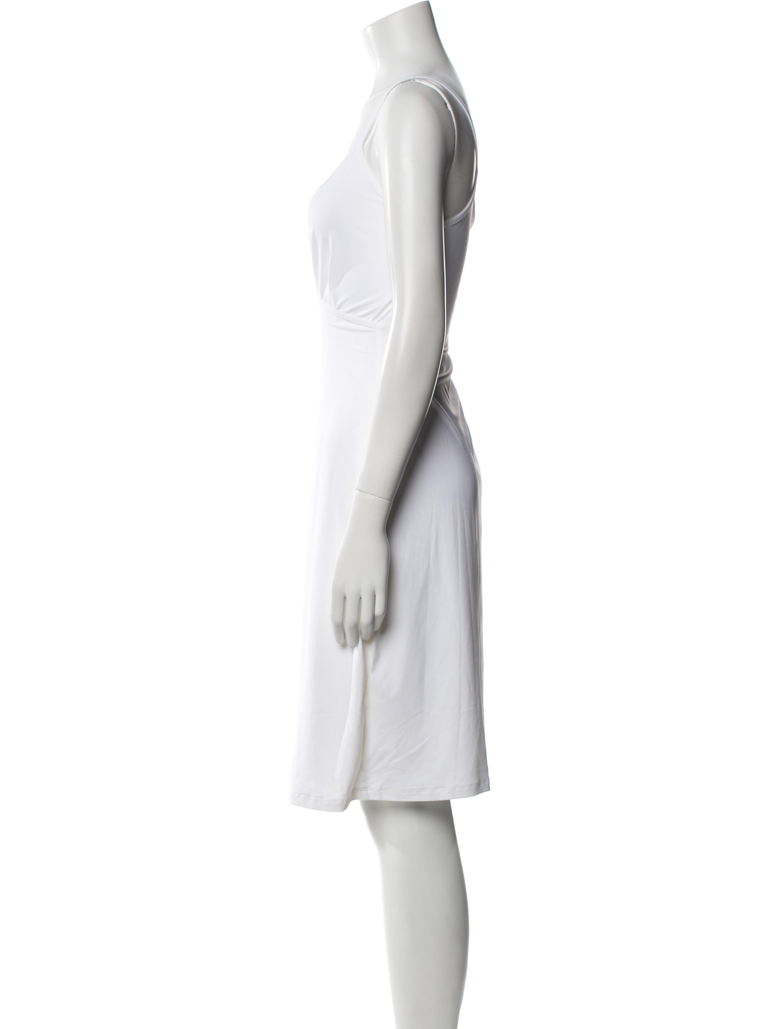 Anne Fontaine V-Neck Knee-Length Dress