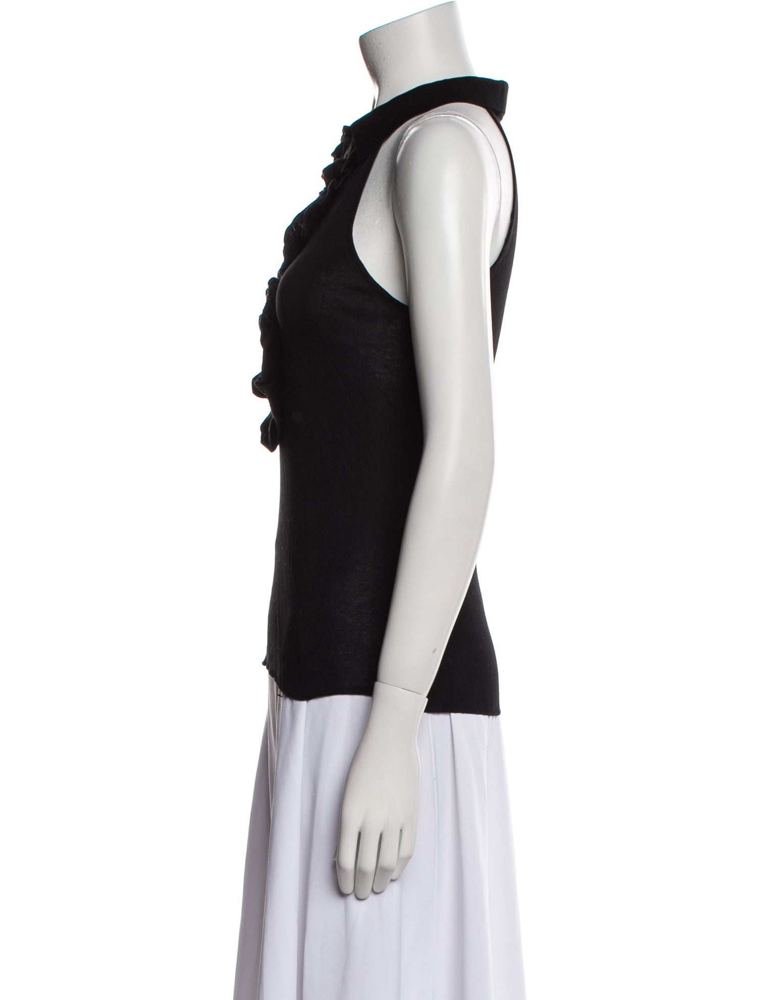 Anne Fontaine V-Neck Sleeveless Top