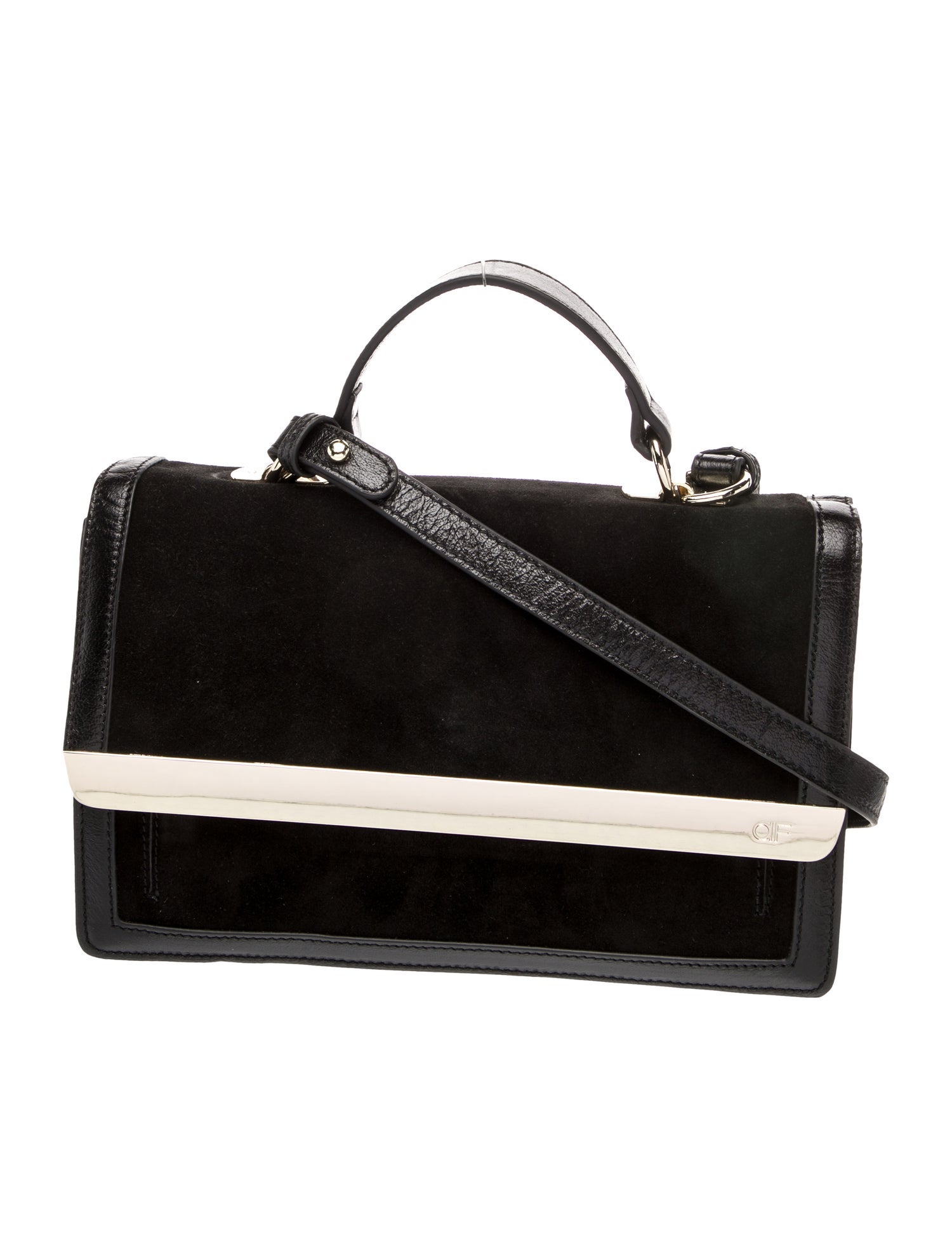 Anne Fontaine Suede Top Handle Bag