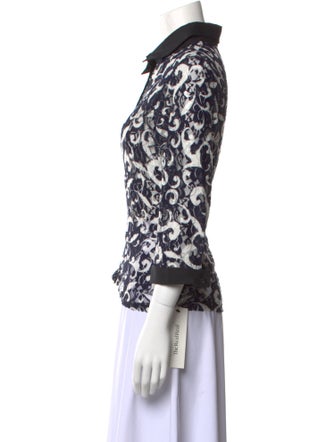 Anne Fontaine Lace Lace Pattern Button-Up Top
