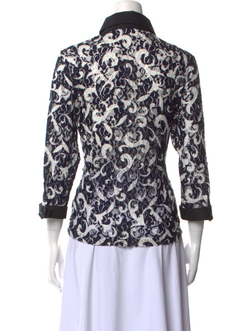 Anne Fontaine Lace Lace Pattern Button-Up Top