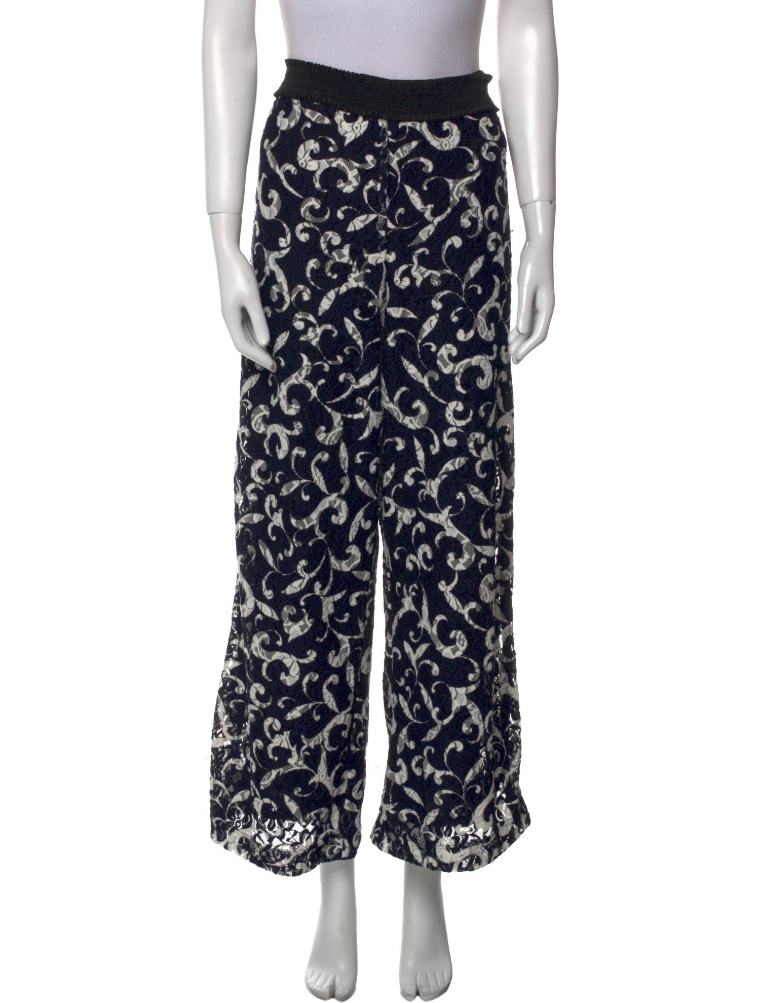 Anne Fontaine Printed Wide Leg Pants