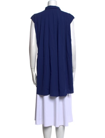 Anne Fontaine Short Sleeve Button-Up Top