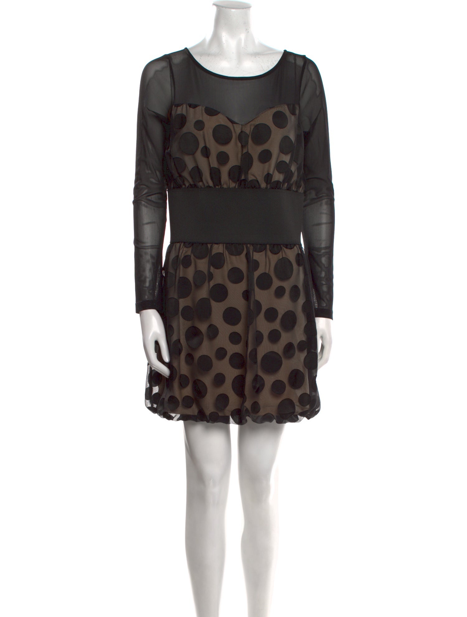 Anne Fontaine Polka Dot Print Mini Dress