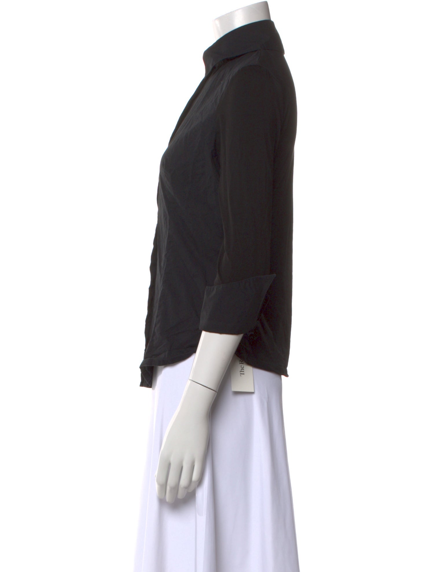 Anne Fontaine Three-Quarter Sleeve Button-Up Top