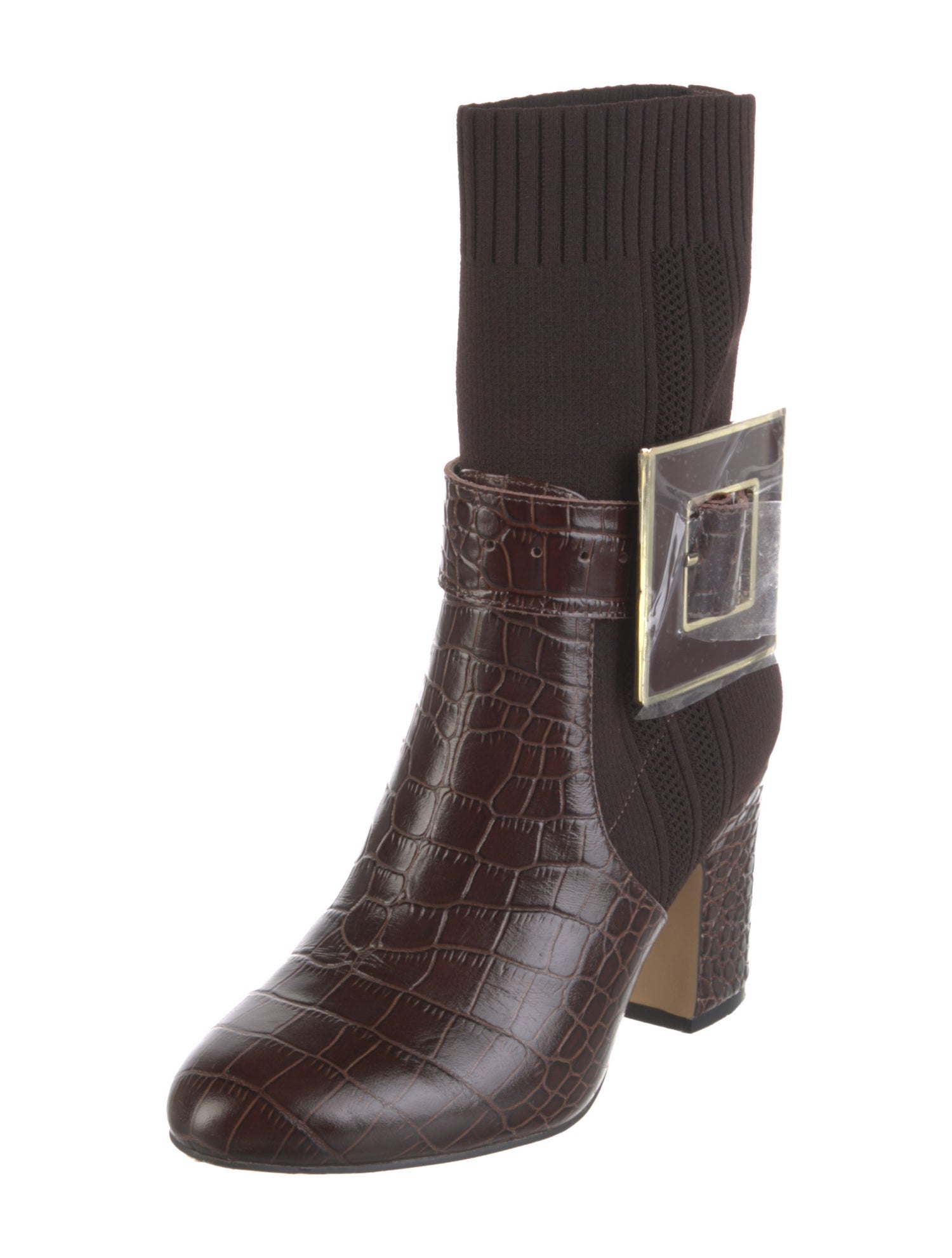 Anne Fontaine Embossed Leather Chelsea Boots