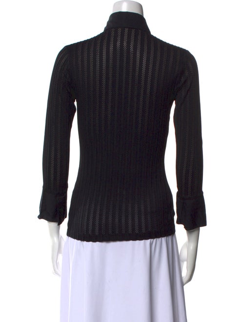 Anne Fontaine Three-Quarter Sleeve Button-Up Top