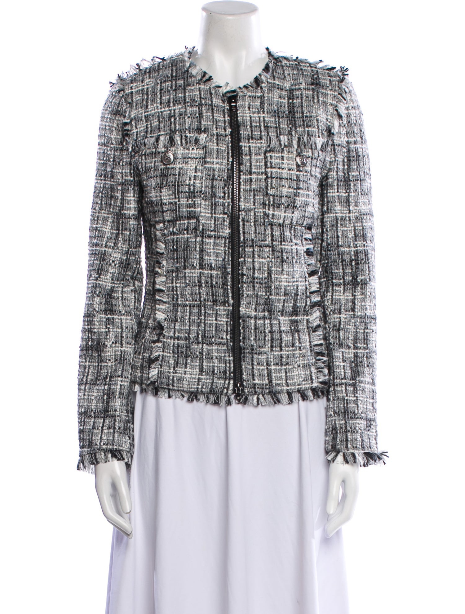 Anne Fontaine Tweed Pattern Evening Jacket