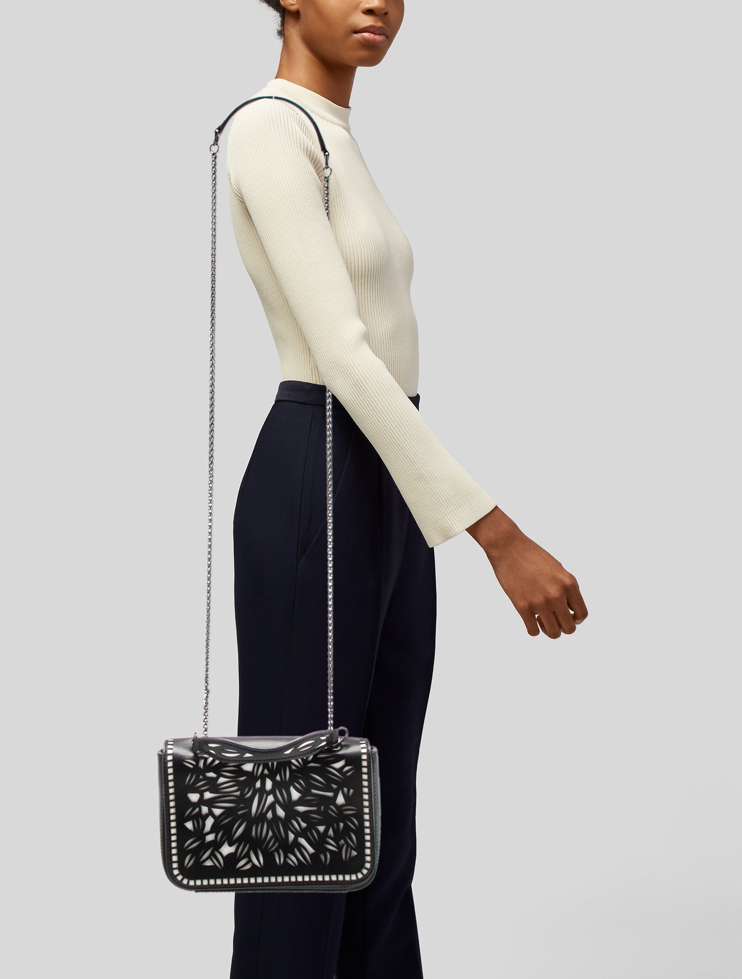 Anne Fontaine Leather Shoulder Bag