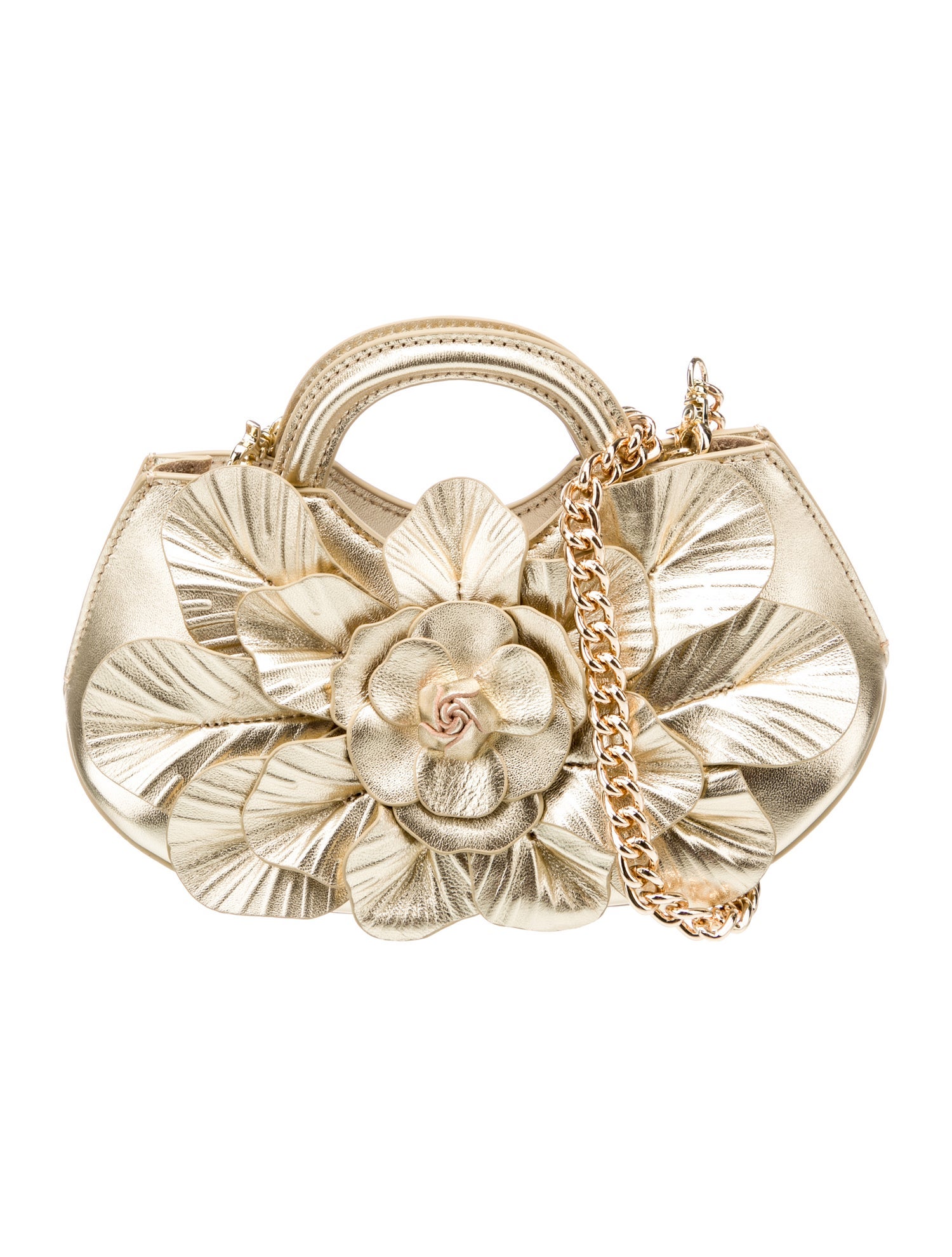 Anne Fontaine Leather Top Handle Bag