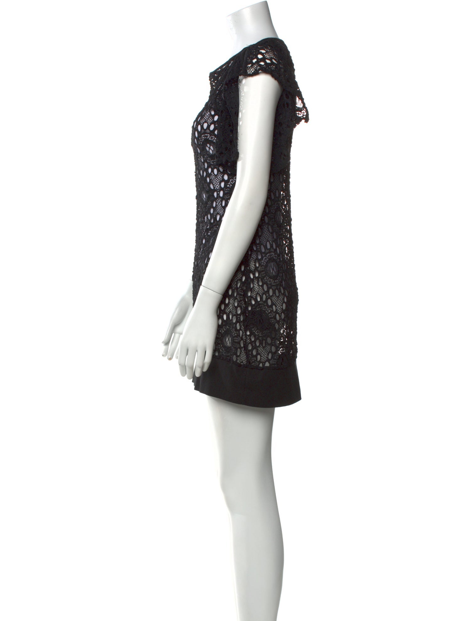 Anne Fontaine Lace Pattern Mini Dress