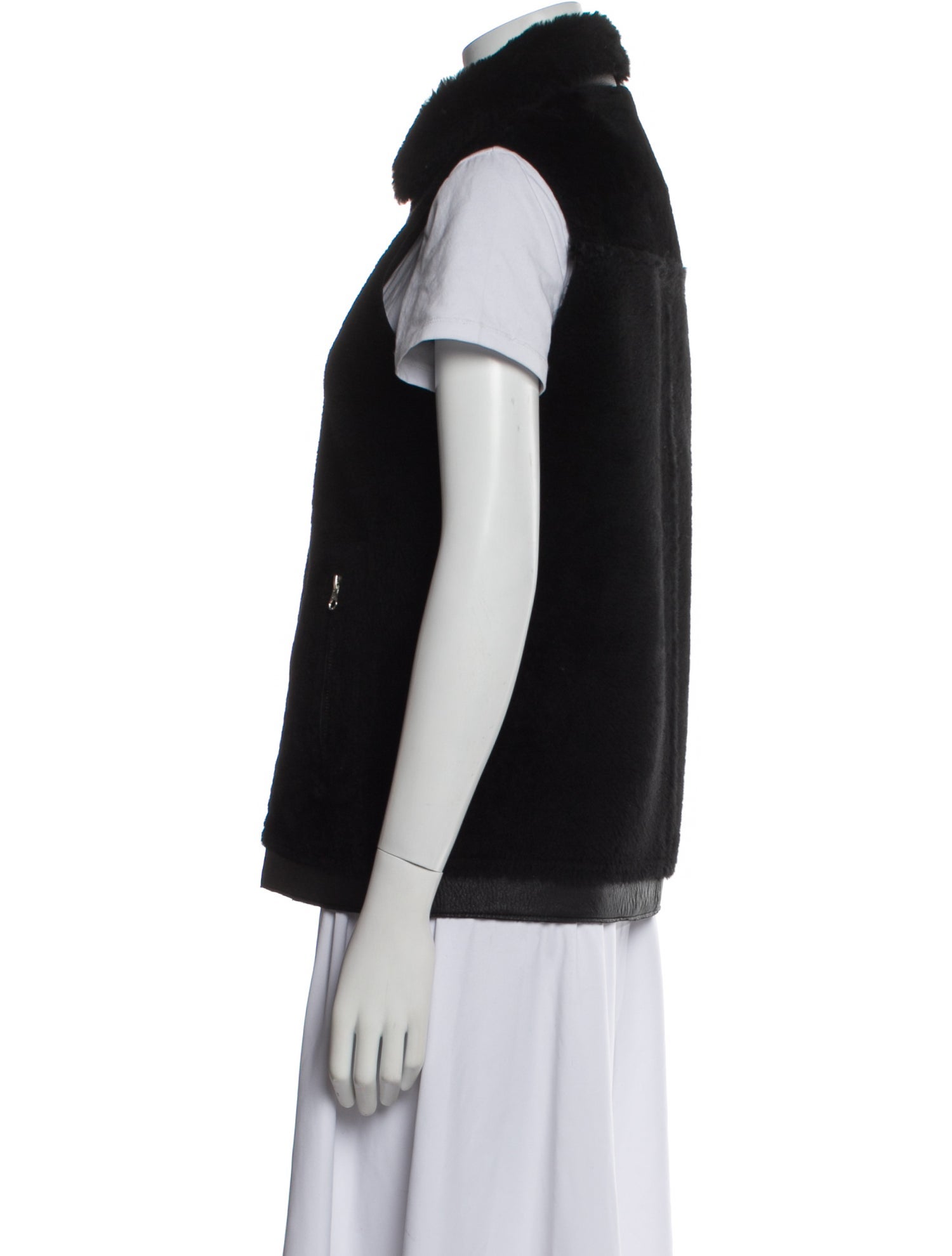 Anne Fontaine Shearling Faux Fur Jacket