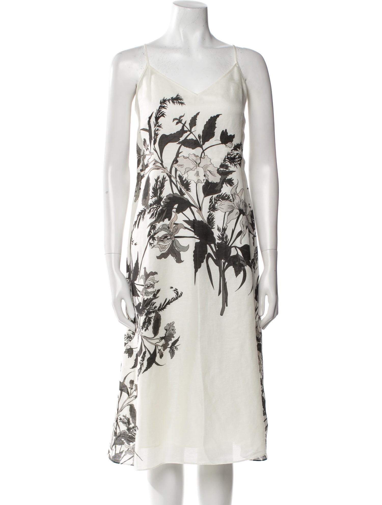 Anne Fontaine Linen Midi Length Dress