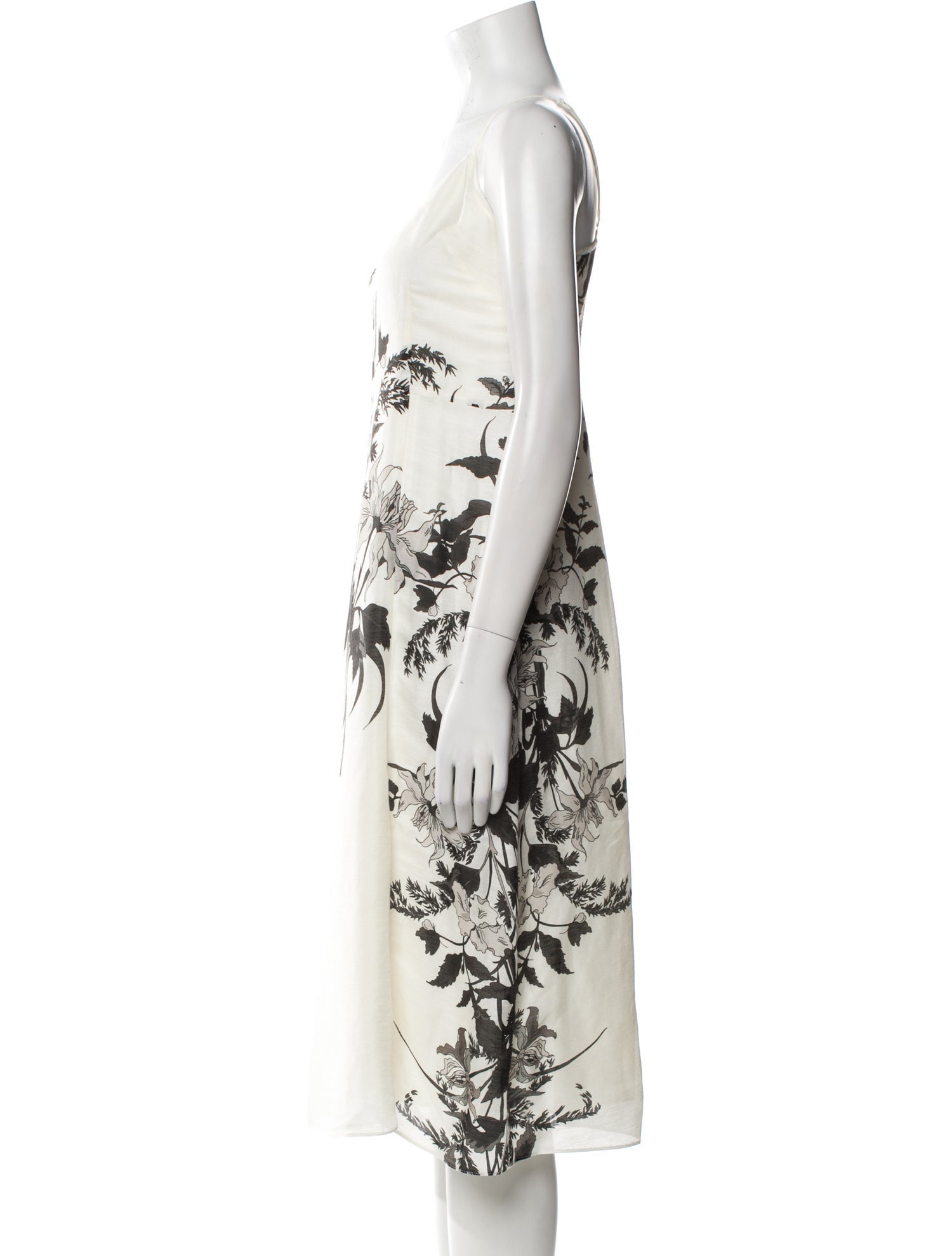 Anne Fontaine Linen Midi Length Dress