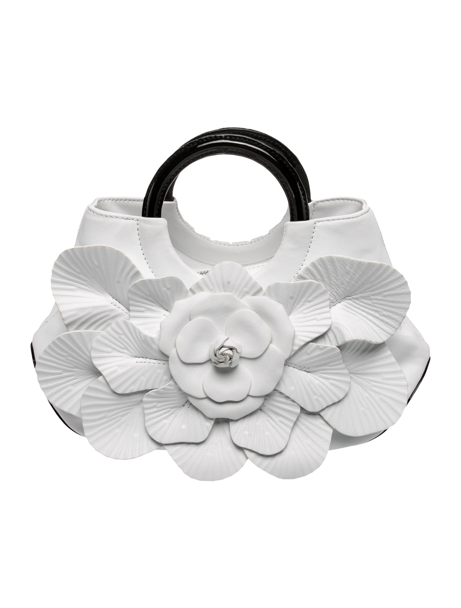 Anne Fontaine Leather Top Handle Bag