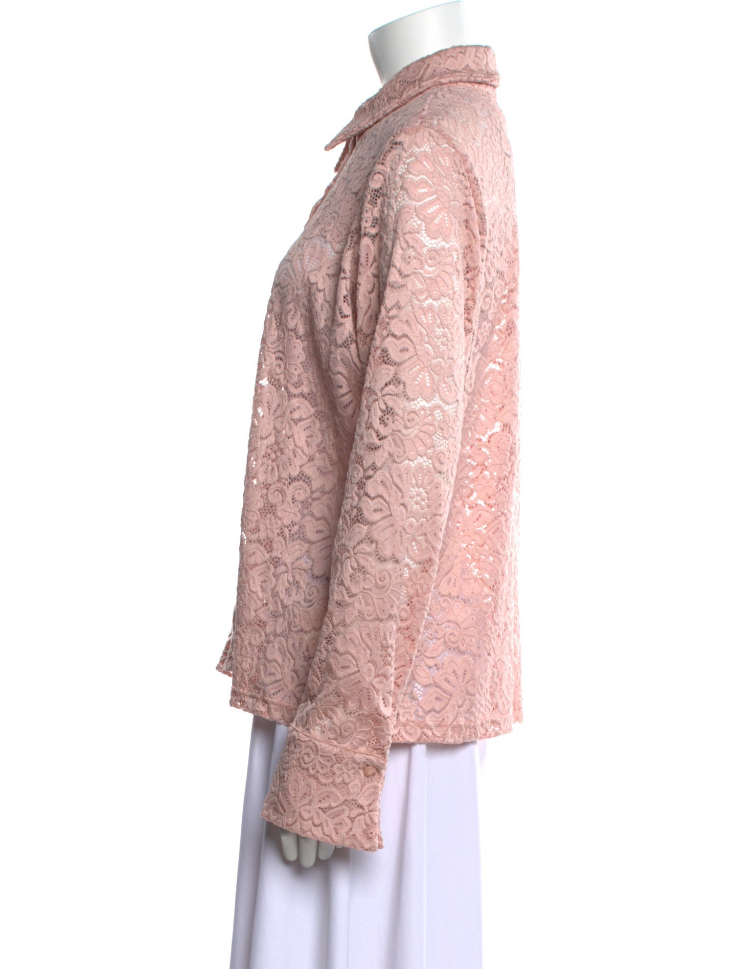 Anne Fontaine Animal Print Long Sleeve Button-Up Top w/ Tags