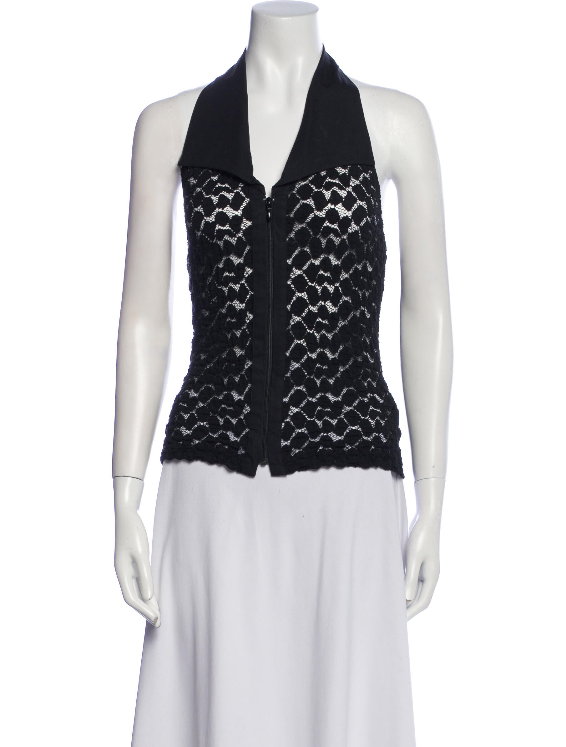 Anne Fontaine Halterneck Sleeveless Top