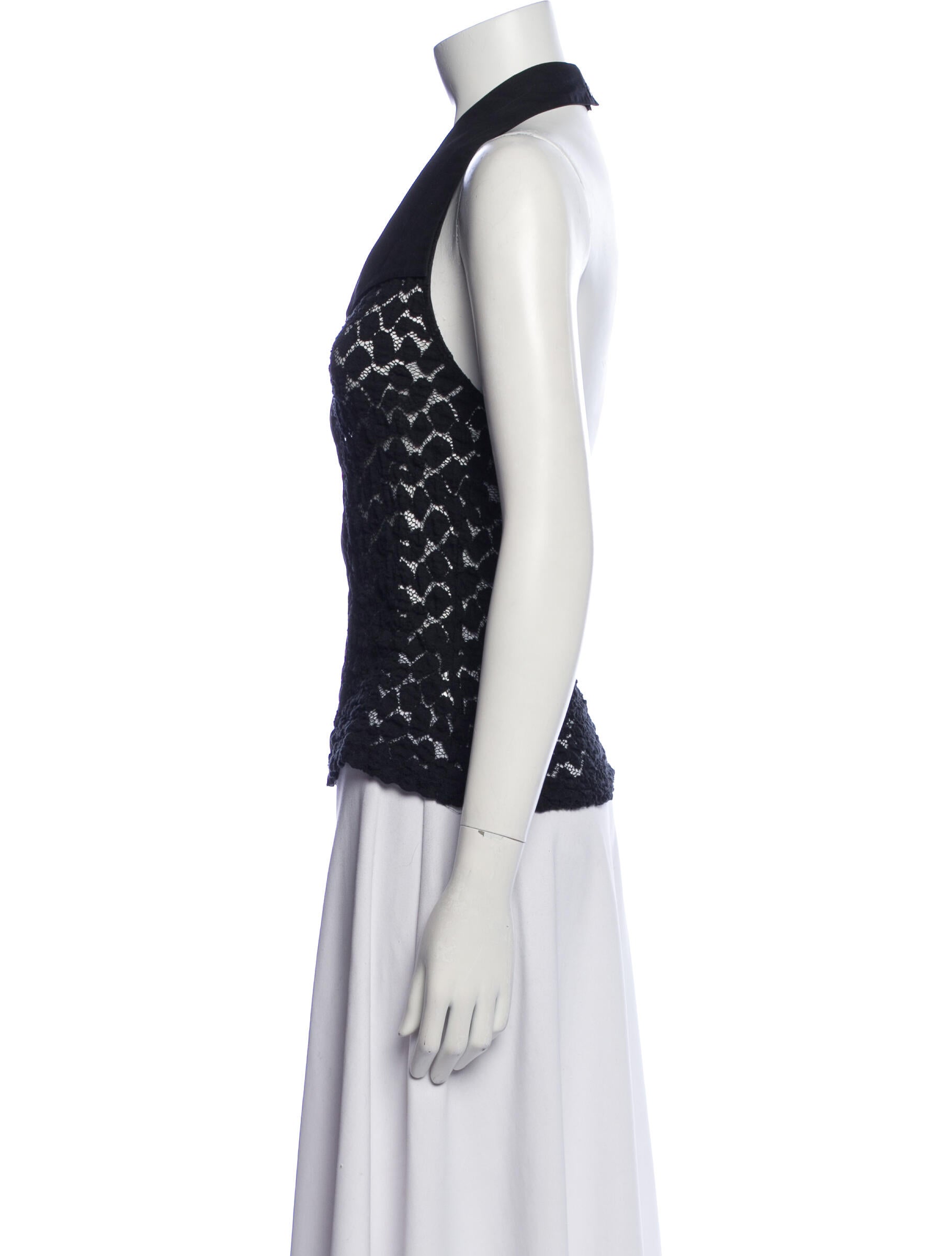 Anne Fontaine Halterneck Sleeveless Top